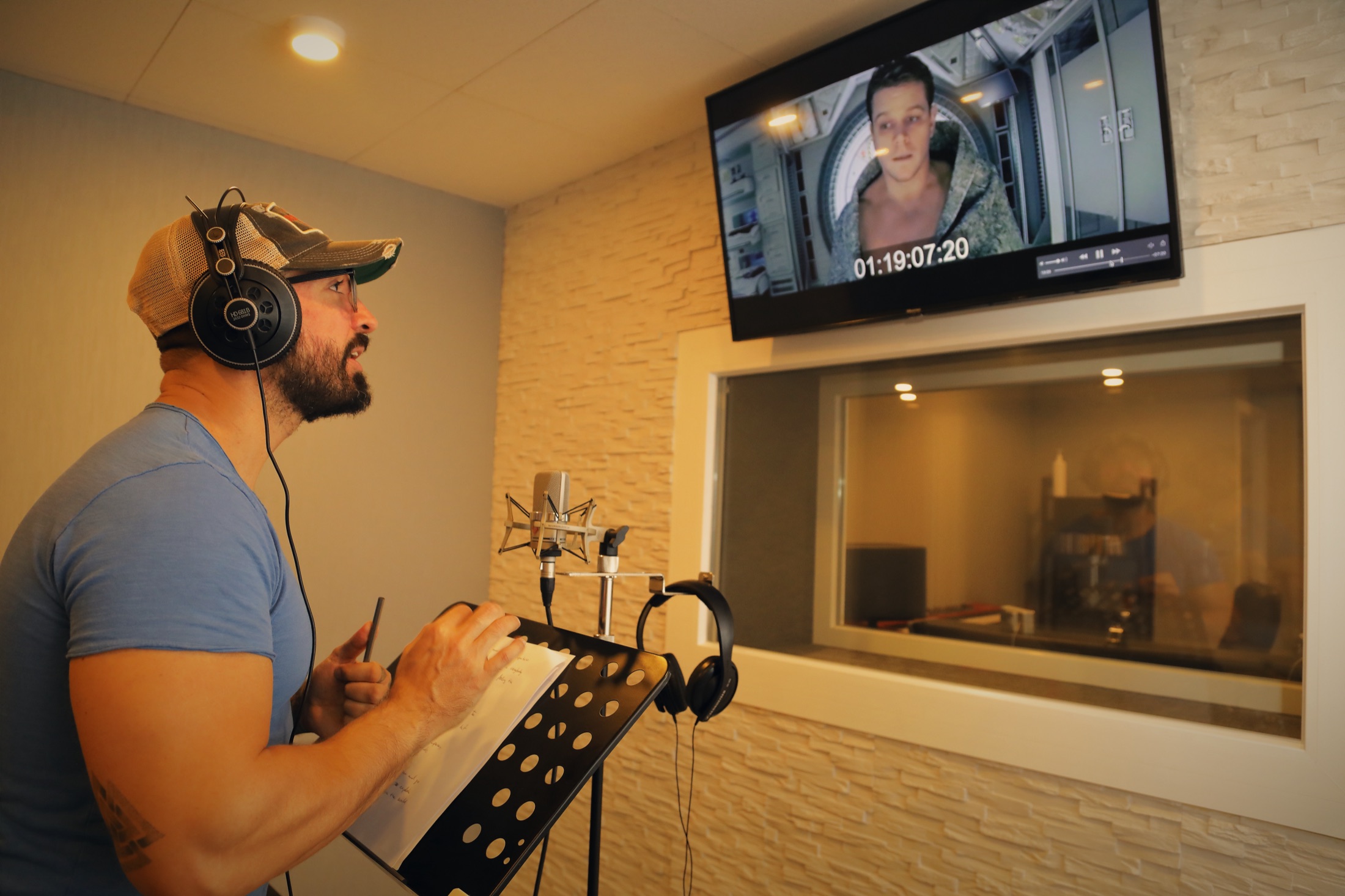 Sesión de sonorización para cine en el estudio Musiteca de Madrid