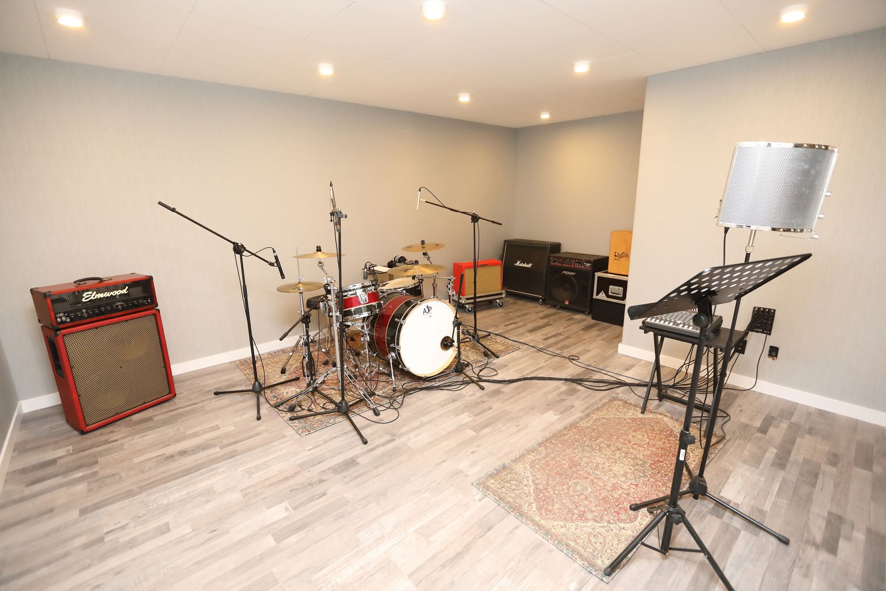Sala de grabación del estudio Musiteca